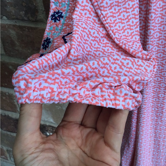 Cabana Life coral coast Tunic with Tassels small - Picture 3 of 5